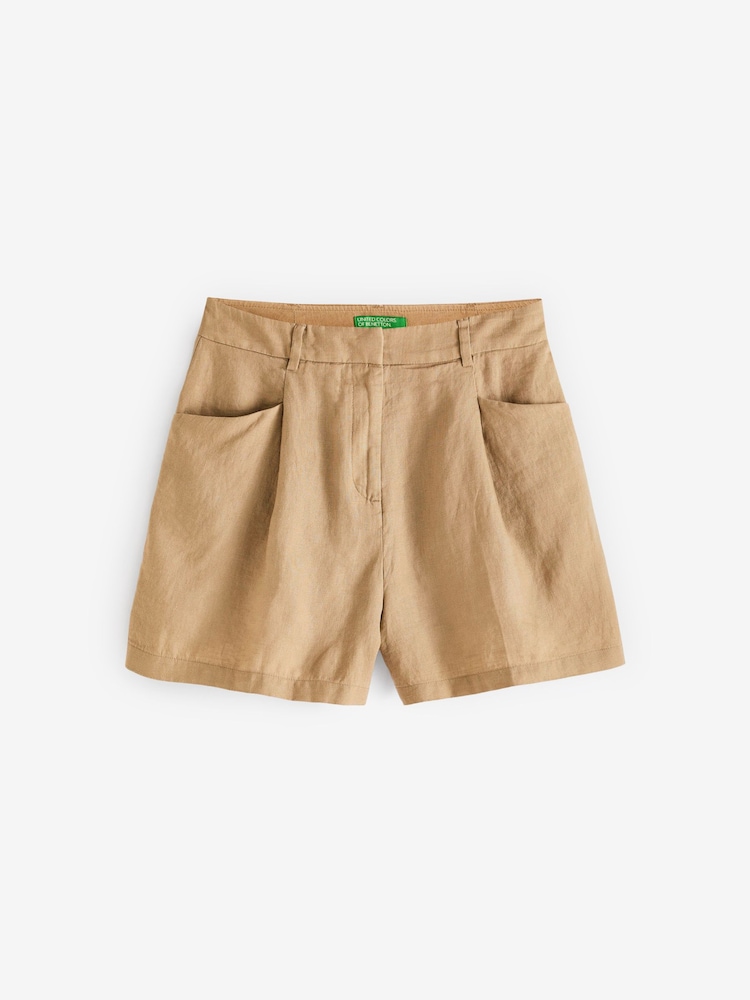 Benetton Linen Shorts - Image 4 of 4