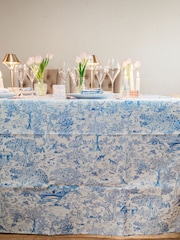 Avalon Home Blue Toile du Jouy Tablecloth - Image 1 of 6