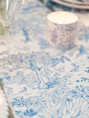 Avalon Home Blue Toile du Jouy Tablecloth - Image 6 of 6