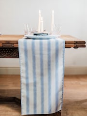 Avalon Home Mid Blue Stripe Table Runner - Image 1 of 5