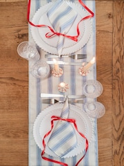 Avalon Home Mid Blue Stripe Table Runner - Image 4 of 5