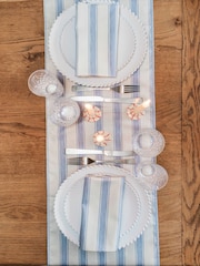 Avalon Home Mid Blue Stripe Table Runner - Image 5 of 5