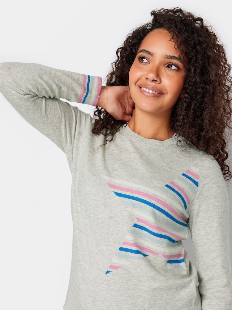 Grau - M&Co Conversational Jumper - Bild 4 von 4 Grau - M&Co Conversational Jumper - Bild 4 von 4