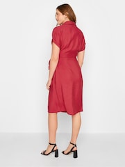 Long Tall Sally Red Wrap Front Dress - Image 2 of 4