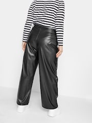 Yours Curve Black Dad Trousers - Image 2 of 5
