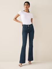 Inky Blue Lift Slim And Shape Flare Jeans - Image 3 of 8