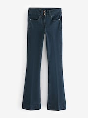 Inky Blue Lift Slim And Shape Flare Jeans - Image 7 of 8
