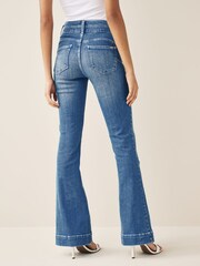 Dark Blue Lift Slim And Shape Flare Jeans - Image 6 of 8