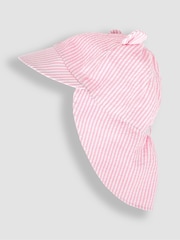 JoJo Maman Bébé Pink Stripe Legionnaire Cap - Image 1 of 3