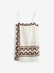 Ecru White Abstract Co-ord Longline Top - Image 6 of 7