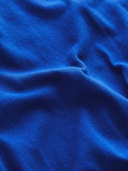 Cobalt Blue 100% Cotton Short Sleeve Tie Side Summer Dress - Image 7 of 7
