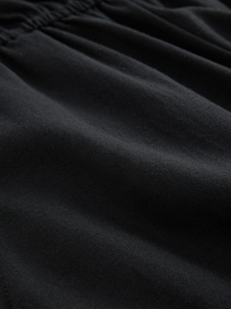 Black Utility Bandeau Jumpsuit With Linen - Image 7 of 7