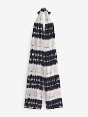 Knüpfbatik, Schwarz/Weiß - Overall mit Neckholder - Bild 4 von 5