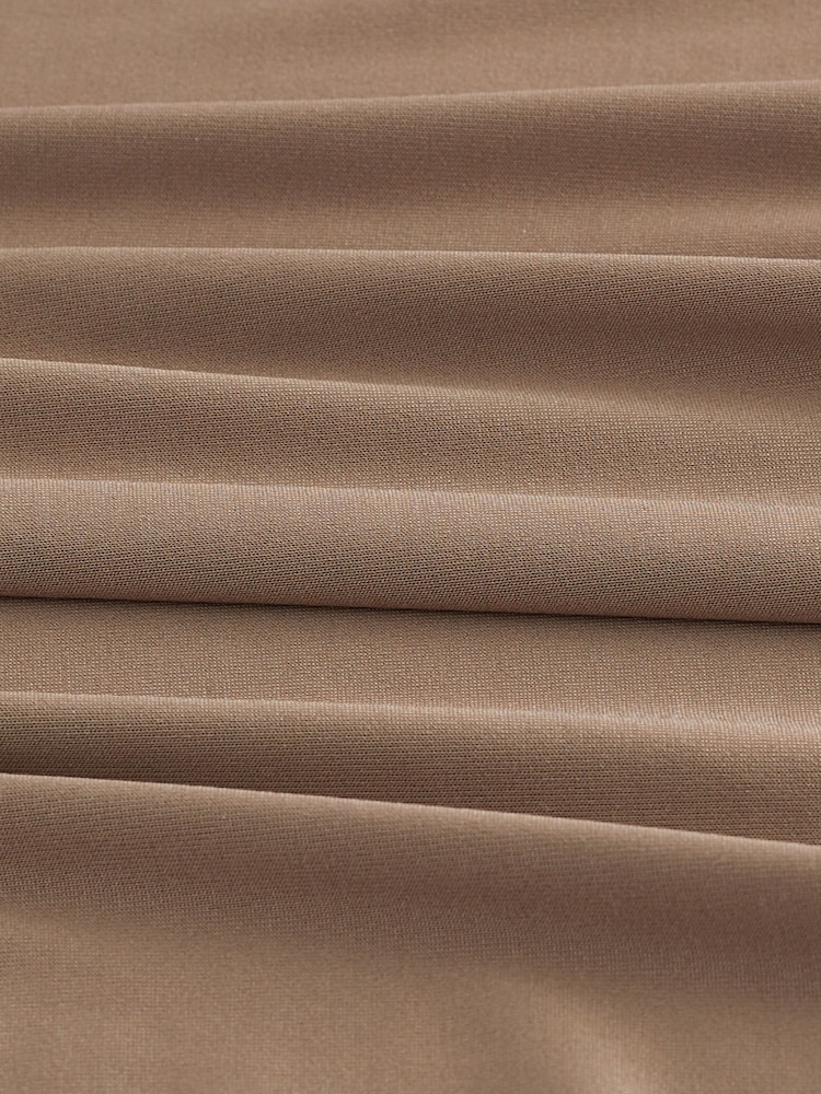 Chocolate Brown Slinky Maxi Dress - Image 7 of 7