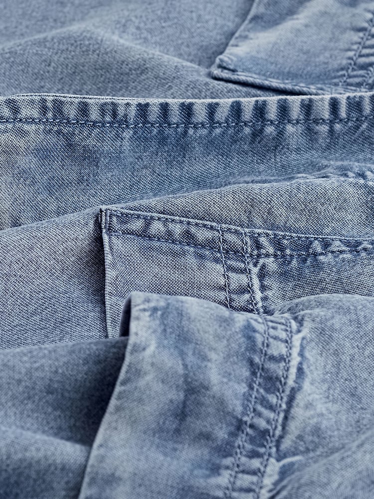 Blau - Weste aus 100% TENCEL™ in Denim-Optik, Kombiteil - Bild 7 von 7