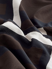 Brown Abstract Co-ord Wide Leg Beach Trousers - Image 6 of 7