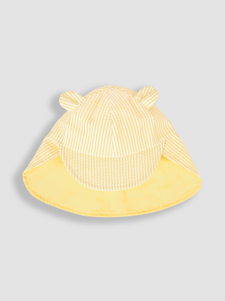 JoJo Maman Bébé Yellow Stripe Legionnaire Cap - Image 2 of 3