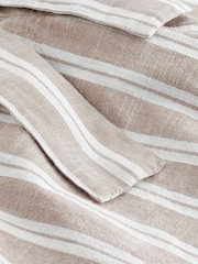 Neutral Stripe Bermuda 100% Cotton Shorts - Image 7 of 7