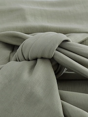 Khaki Green Tieside Sleeveless Jersey Maxi Dress - Image 6 of 6