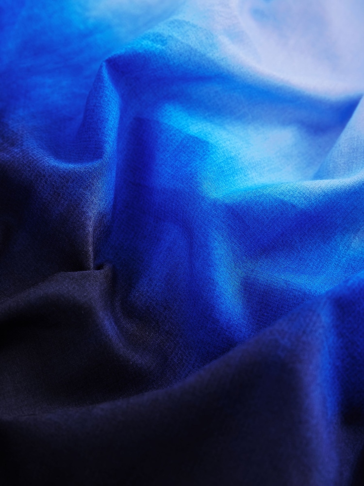 Blue Ombre Sarong Beach 100% Cotton Skirt Cover-Up - Image 6 of 6