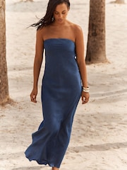 Denim Rochelle Humes Tencel Bandeau Midaxi Dress - Image 1 of 5
