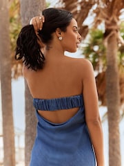 Denim Rochelle Humes Tencel Bandeau Midaxi Dress - Image 3 of 5