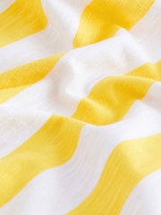 Yellow Relaxed Fit 100% Cotton Sleeveless Scoop Neck Slub Vest Top - Image 6 of 6