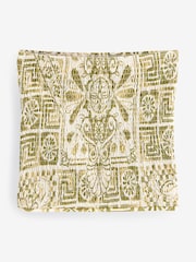 Green Tile Print Shirred Bandeau Top - Image 5 of 6