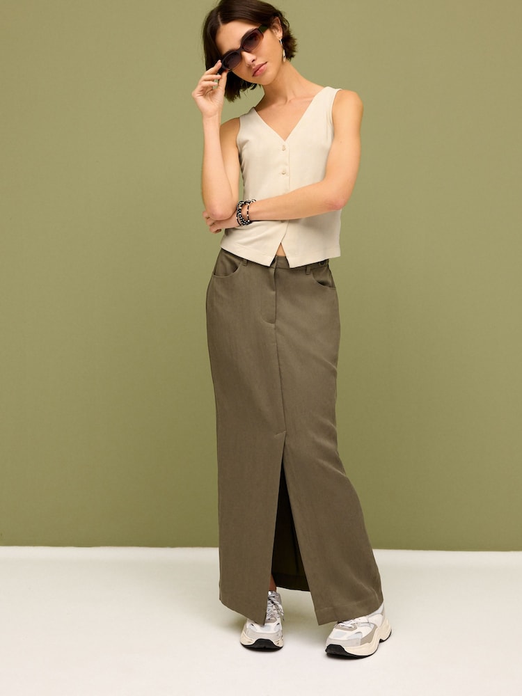 Oatmeal Sleeveless Waistcoat - Image 2 of 6