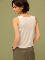 Oatmeal Sleeveless Waistcoat - Image 3 of 6
