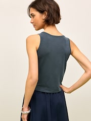 Charcoal Grey Sleeveless Waistcoat - Image 3 of 6