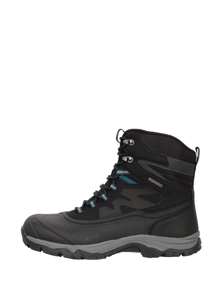 Mountain Warehouse Black Ultra Piste Basher Mens Waterproof Snow Boots - Image 2 of 6