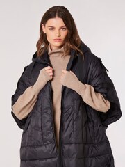 Apricot Black Light Weight Oversized Hooded Jacket - Image 2 of 6