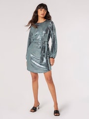 Apricot Blue Rainbow Mirrorball Shift Dress - Image 4 of 5