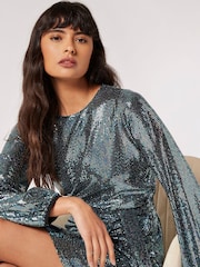Apricot Blue Rainbow Mirrorball Shift Dress - Image 5 of 5