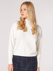 Apricot White Oversized Mockneck Jumper - Image 1 of 4