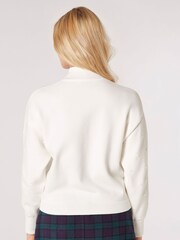 Apricot White Oversized Mockneck Jumper - Image 2 of 4