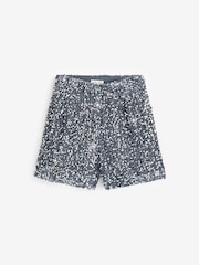 Apricot Silver Velvet Sequin Shorts - Image 6 of 6