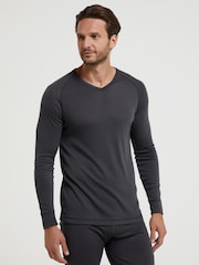 Mountain Warehouse Grey Mens Talus Thermal Top - Image 1 of 7