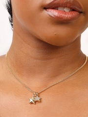 Caramel Jewellery London Gold Tone 'Starry Sky' Pavé Necklace - Image 4 of 6