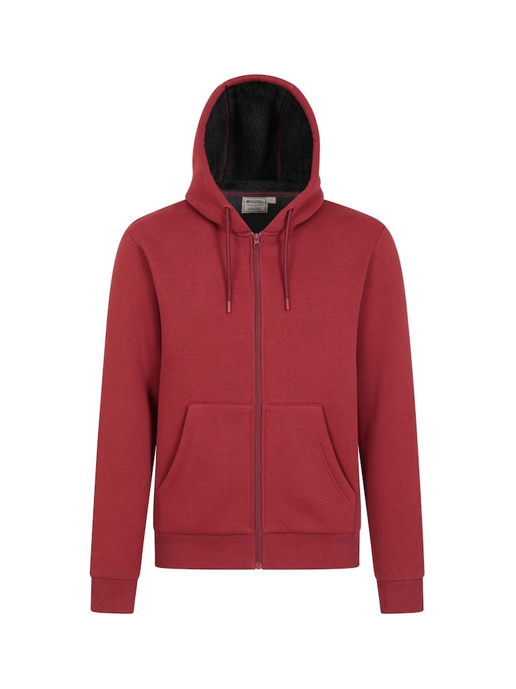 Mountain Warehouse Red Dalton Mens Borg Lined Hoodie - Image 1 of 5