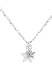 Серебристое ожерелье Caramel Jewellery London 'Starry Sky' Pavé - Изображение 4 из 6