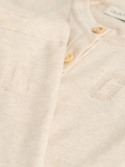 GANT Cream Baby 100% Cotton Cardigan & Pants Gift Set - Image 4 of 4