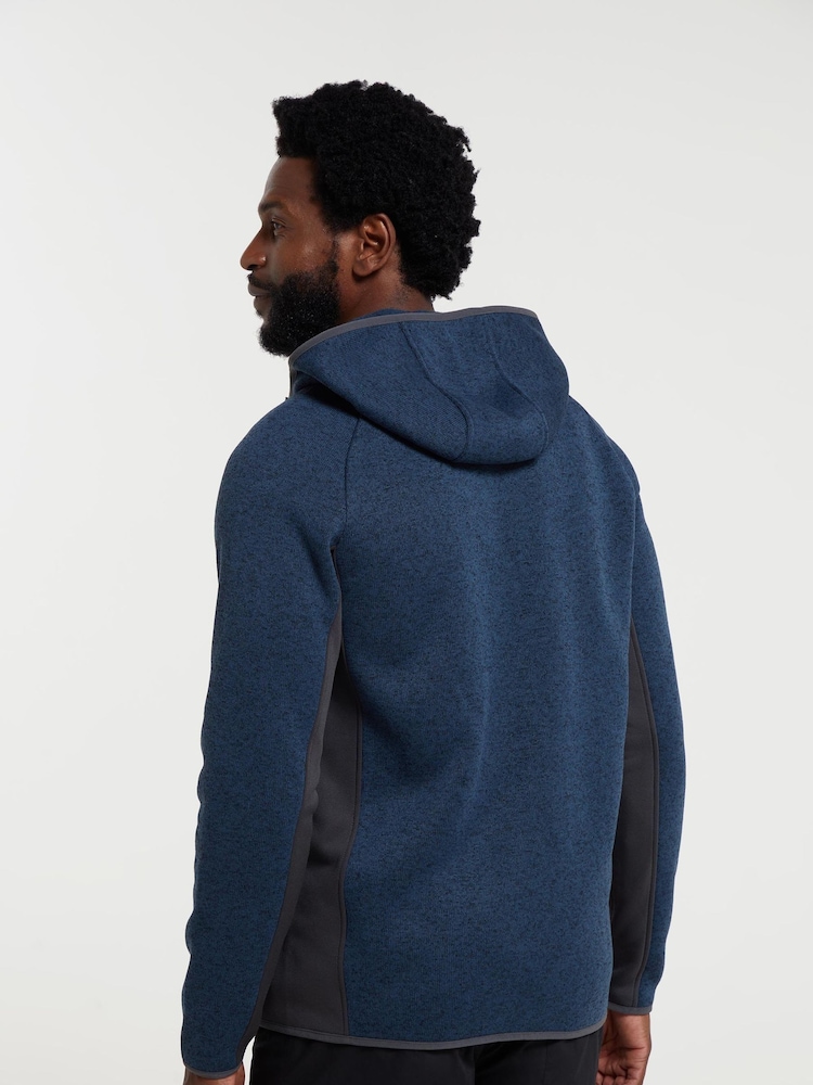 Mountain Warehouse Blue Treston Mens Hooded Fleece - Image 2 of 7