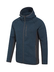 Mountain Warehouse Blue Treston Mens Hooded Fleece - Image 6 of 7