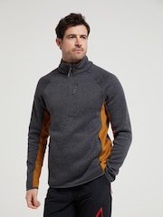 Mountain Warehouse Grey Mens Quarter Zip Fleece - Image 1 of 6