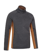 Mountain Warehouse Grey Mens Quarter Zip Fleece - Image 4 of 6