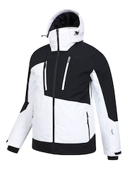 Mountain Warehouse White Mens Supernova Waterproof Ski Jacket - Image 4 of 5