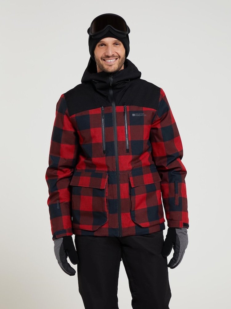 Mountain Warehouse Red Drayton Mens Waterproof Ski Jacket - Image 1 of 2