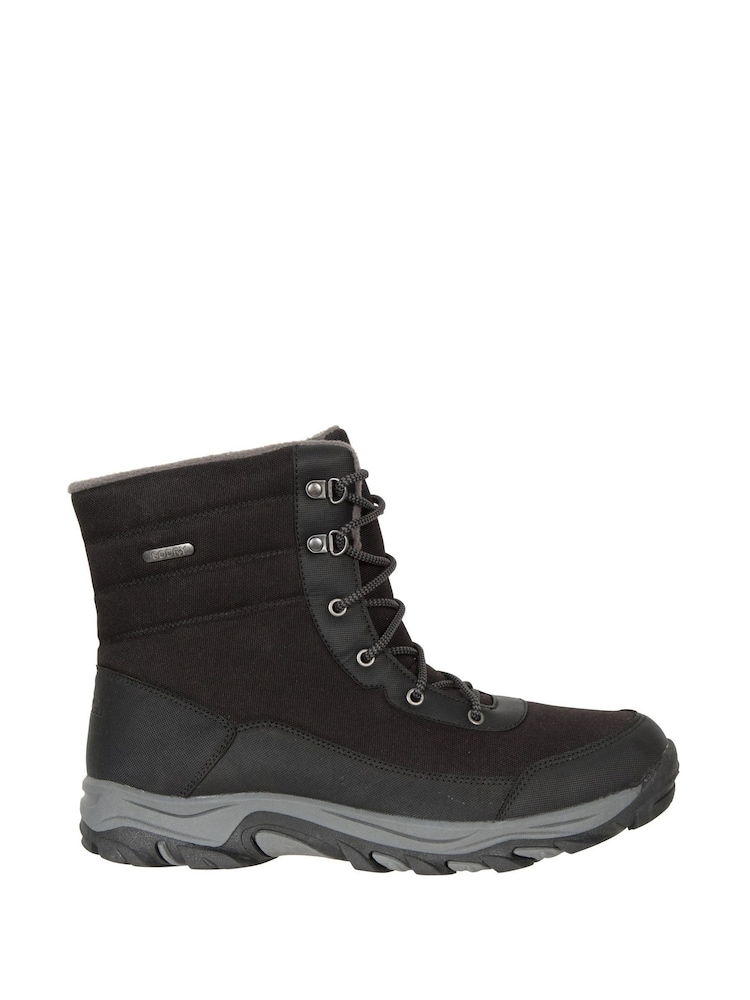 Mountain Warehouse Black Fleece Lined Snow Mens Boots - Image 1 of 6